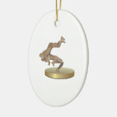 Wrestling Trophy Keramisch Ornament (Links)