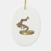 Wrestling Trophy Keramisch Ornament (Voorkant)