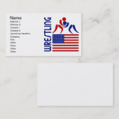 Wrestling Verenigde Staten Visitekaartje (Voorkant / Achterkant)