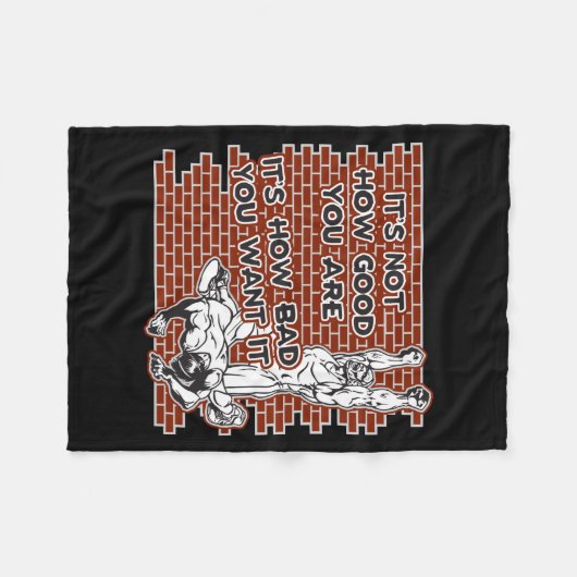 Wrestling Victory Fleece Deken (Voorkant (Horizontaal))