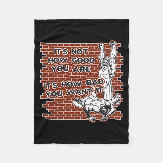 Wrestling Victory Fleece Deken (Voorkant)