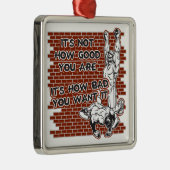 Wrestling Victory Metalen Ornament (Rechts)