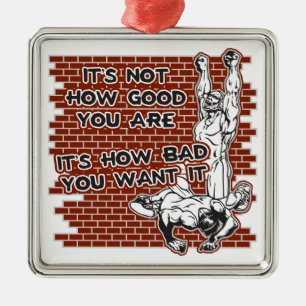 Wrestling Victory Metalen Ornament