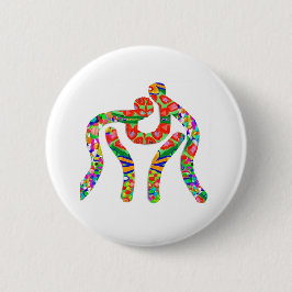 Wrestling Wrestler Champion Ronde Button 5,7 Cm