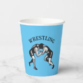 Wrestling Wrestler Design Papieren Bekers (Achterkant)