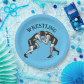 Wrestling Wrestler Design Papieren Bordje (Feest)