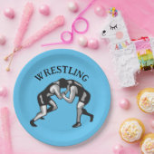 Wrestling Wrestler Design Papieren Bordje (Feest)