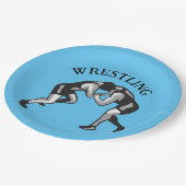 Wrestling Wrestler Design Papieren Bordje (Gekanteld)