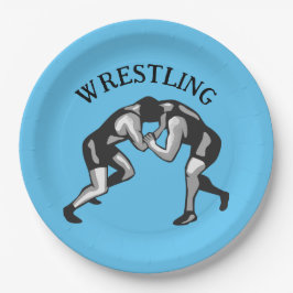 Wrestling Wrestler Design Papieren Bordje