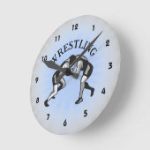 Wrestling Wrestler Design Ronde Klok (Hoek)