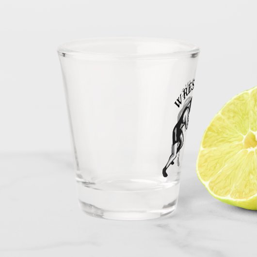 Wrestling Wrestler Design Shot Glas (Links)