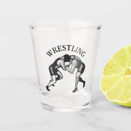 Wrestling Wrestler Design Shot Glas