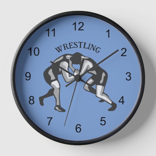 Wrestling Wrestler Design Wandklok (Voorkant)