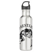 Wrestling Wrestler Design Waterfles (Voorkant)