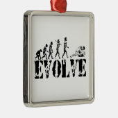Wrestling Wrestler Grappling Sports Evolution Art Metalen Ornament (Rechts)