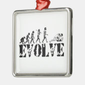 Wrestling Wrestler Grappling Sports Evolution Art Metalen Ornament (Links)