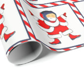 Wrestling Wrestler Holiday Gift Cadeaupapier (Rol Hoek)