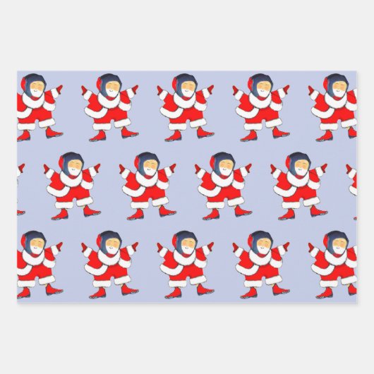 Wrestling Wrestler Holiday Gift Wrapping Paper (Voorkant)