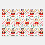 Wrestling Wrestler Holiday Gift Wrapping Paper (Voorkant 3)