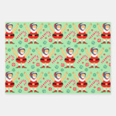 Wrestling Wrestler Holiday Gift Wrapping Paper (Voorkant)