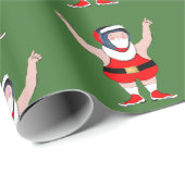 Wrestling Wrestler Kerstfeestdag Gift Cadeaupapier (Rol Hoek)