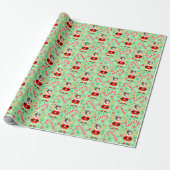 Wrestling Wrestler Kerstfeestdag Gift Wrapping Cadeaupapier (Uitgerold)