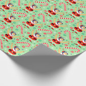 Wrestling Wrestler Kerstfeestdag Gift Wrapping Cadeaupapier (Hoek)