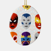 Wrestmaskers Keramisch Ornament (Rechts)