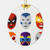 Wrestmaskers Keramisch Ornament (Links)