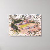 Wrexham AFC, Racecourse Ground Canvas Afdruk (Voorkant)