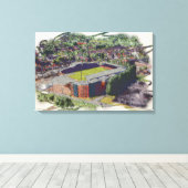 Wrexham AFC, Racecourse Ground Canvas Afdruk (Insitu (Houten vloer))