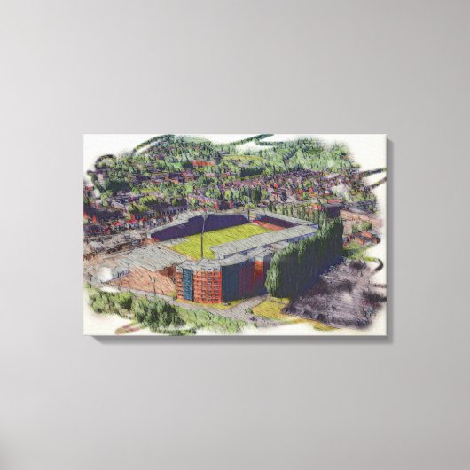 Wrexham AFC, Racecourse Ground Canvas Afdruk (Voorkant)