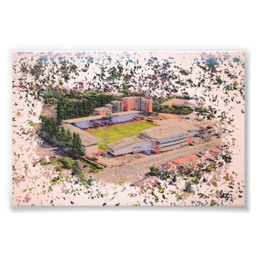 Wrexham AFC, Racecourse Ground Foto Afdruk (Voorkant)