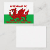 Wrexham Fc neemt je stad over Notitiekaartje (Voorkant / Achterkant)