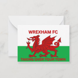 Wrexham Fc neemt je stad over Notitiekaartje
