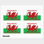 Wrexham Fc neemt je stad over Rechthoekige Sticker (Vel)