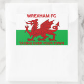 Wrexham Fc neemt je stad over Rechthoekige Sticker (Tas)