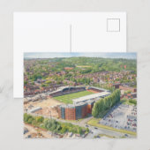 Wrexham Racecourse Ground Aquarel Kunst Briefkaart (Voorkant / Achterkant)