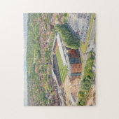 Wrexham Racecourse Ground Aquarel Kunst Legpuzzel (Verticaal)