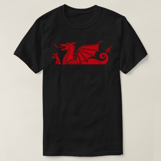 Wrexham rode draken met Klassiek T-shirt (Design voorkant)
