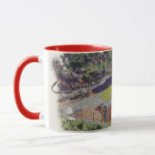 Wrexham Stadion Architectuur Aquarel Kunst Mok (Links)