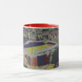 Wrexham Stadion Architectuur Aquarel Kunst Mok (Midden)