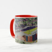 Wrexham Stadion Architectuur Aquarel Kunst Mok (Voorkant links)
