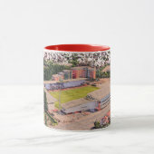 Wrexham Stadion Architectuur Aquarel Kunst Mok (Midden)