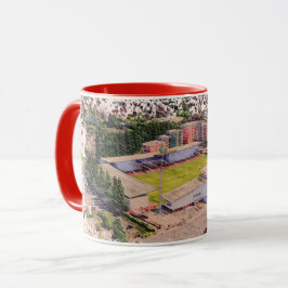 Wrexham Stadion Architectuur Aquarel Kunst Mok