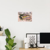 Wrexham Stadion Architectuur Aquarel Kunst Poster (Thuiskantoor)
