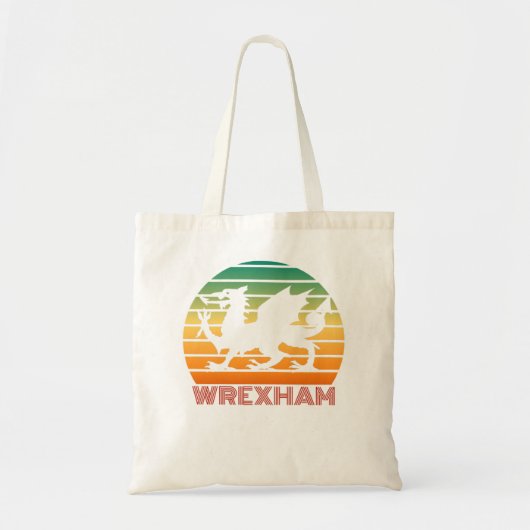 Wrexham Vinage Wrexham AFC Wrexham supporter Essen Tote Bag (Voorkant)