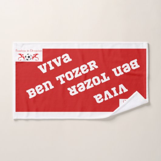 Wrexham Viva Ben Tozer Fearless in Devotie Handdoek (Handdoek)