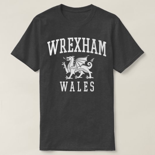 Wrexham Wales T-shirt (Design voorkant)