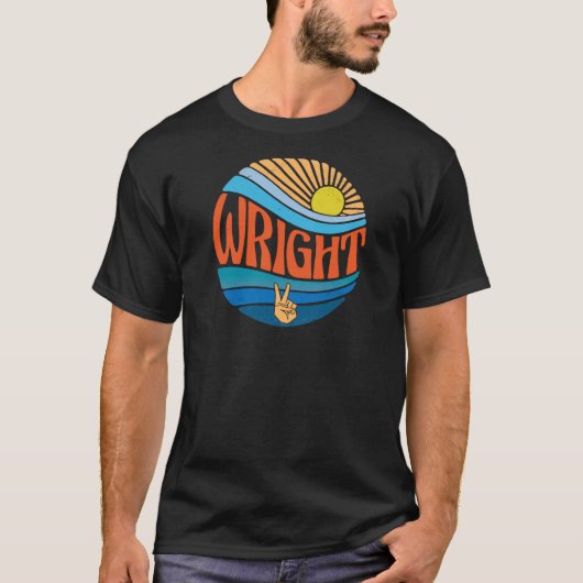Wrigh  Sunset Wright Groovy Tie Dye T-shirt (Voorkant)